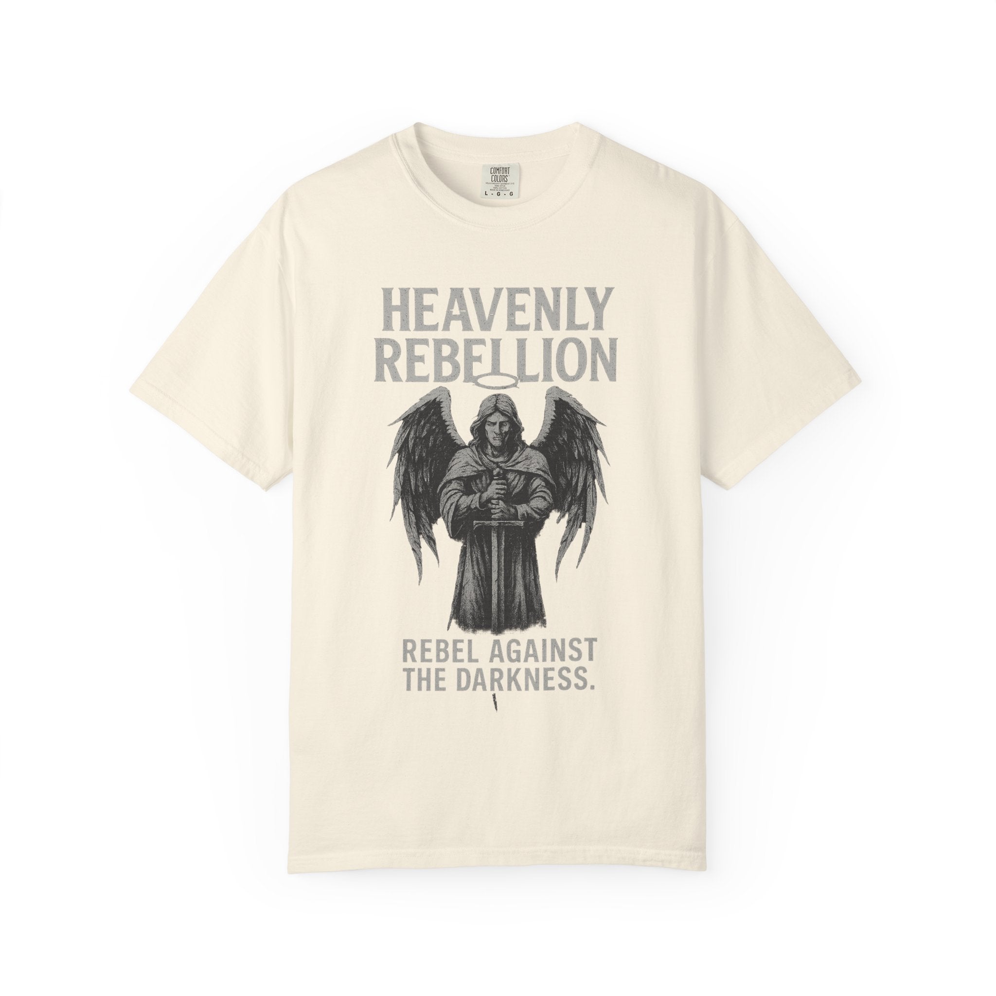 Heavenly Rebellion angel illustration T-Shirt | Rebel Against the Darkness