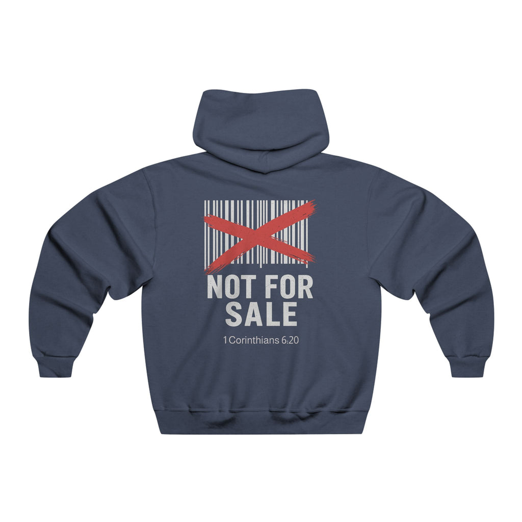 Not For Sale Christian Hoodie | Barcode Streetwear Design | Faith Apparel Inspired by 1 Corinthians 6:20