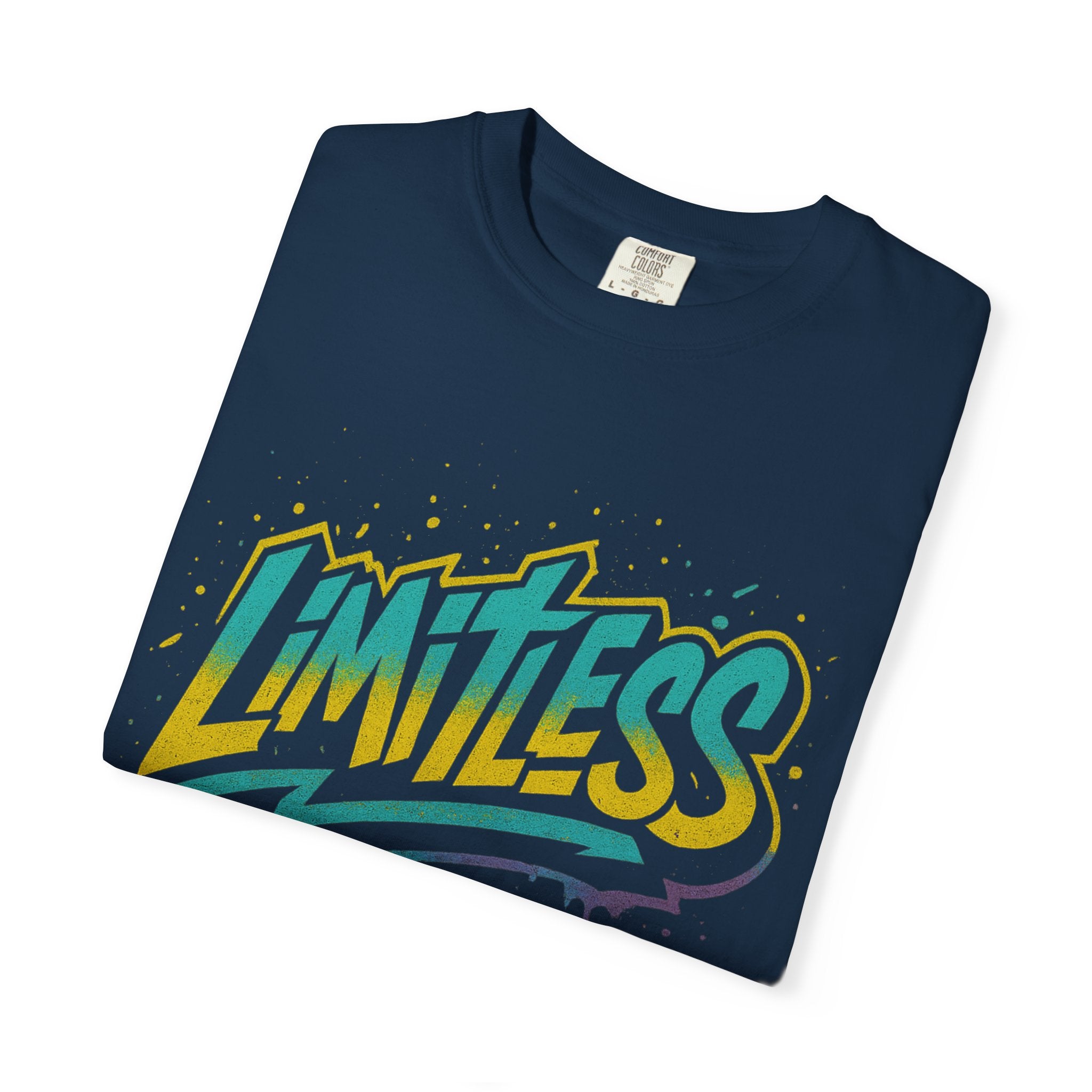 Limitless Unisex Garment-Dyed T-Shirt | Inspirational Tee, Bible Verse Shirt, Faith-Based Apparel, Motivational Gift, Casual Wear