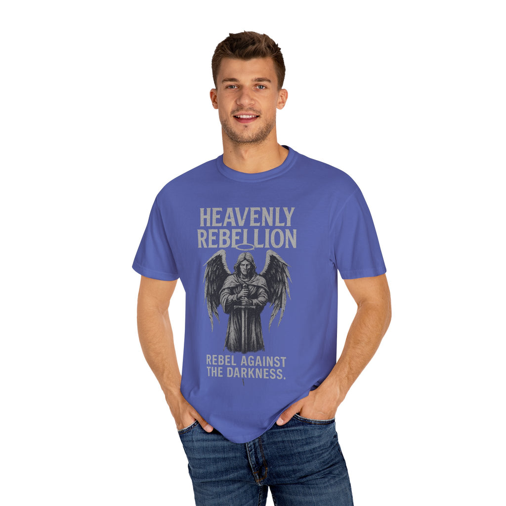 Heavenly Rebellion angel illustration T-Shirt | Rebel Against the Darkness