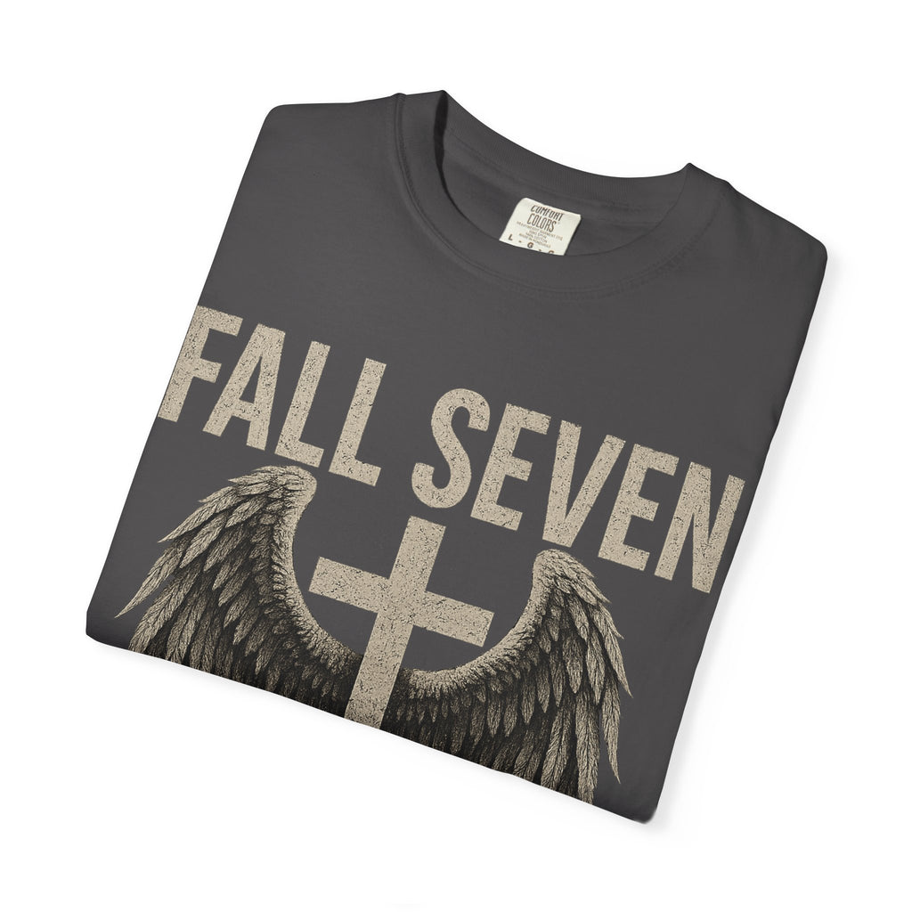 Fall Seven Rise Eight | Proverbs 24:16 | Grit & Grace Christian Tee