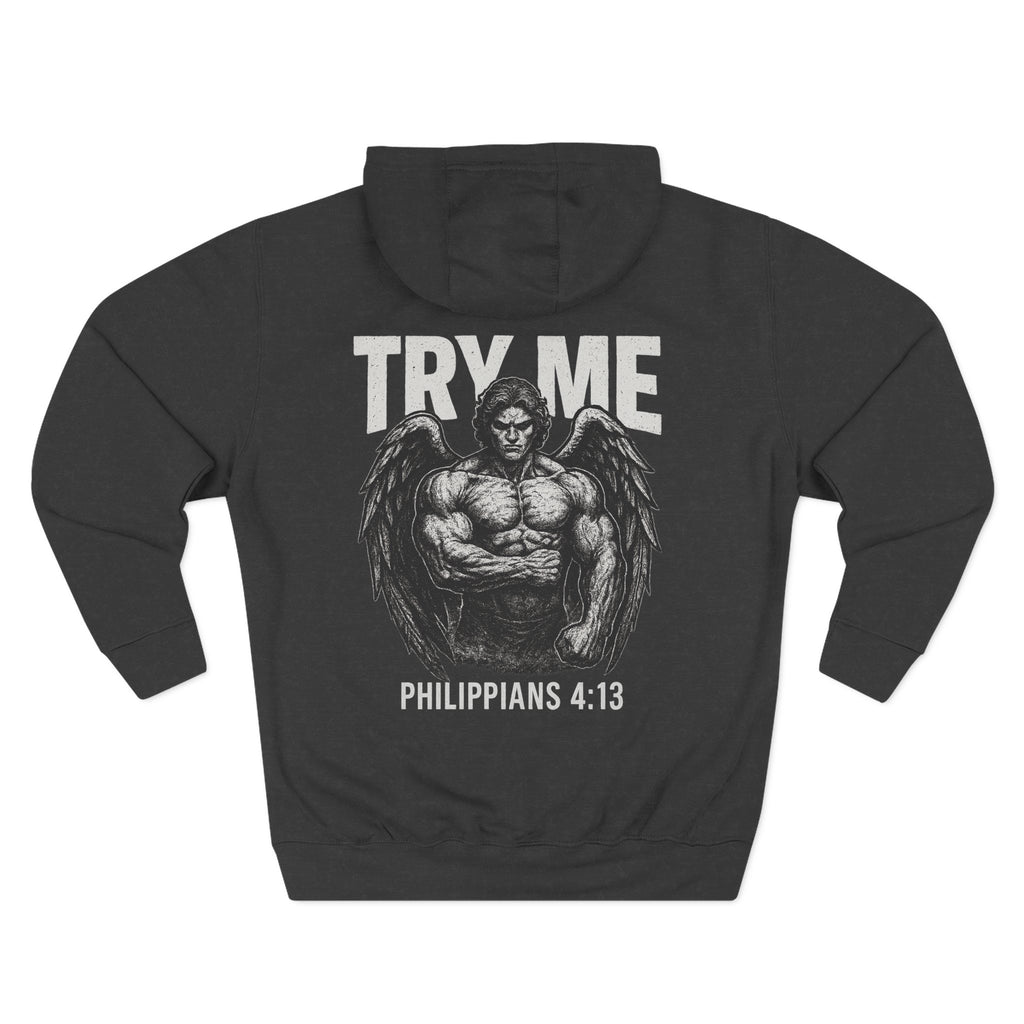 Try Me | Philippians 4:13 | Grit & Faith Christian Streetwear Tee