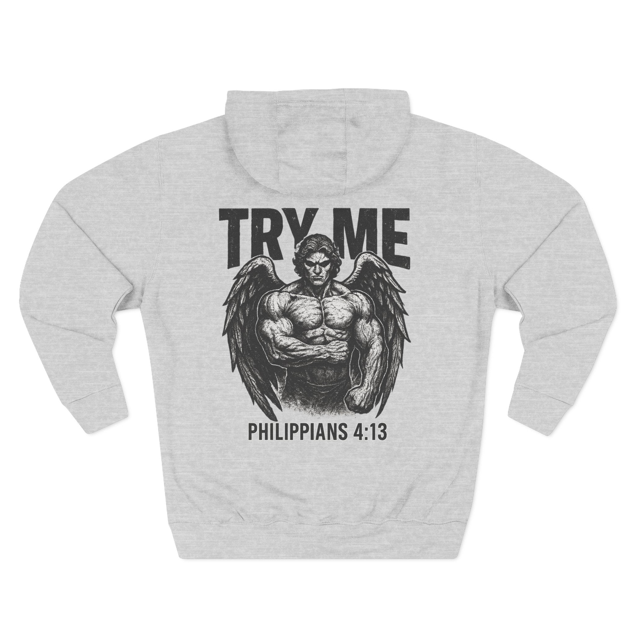 Try Me | Philippians 4:13 | Grit & Faith Christian Streetwear Tee