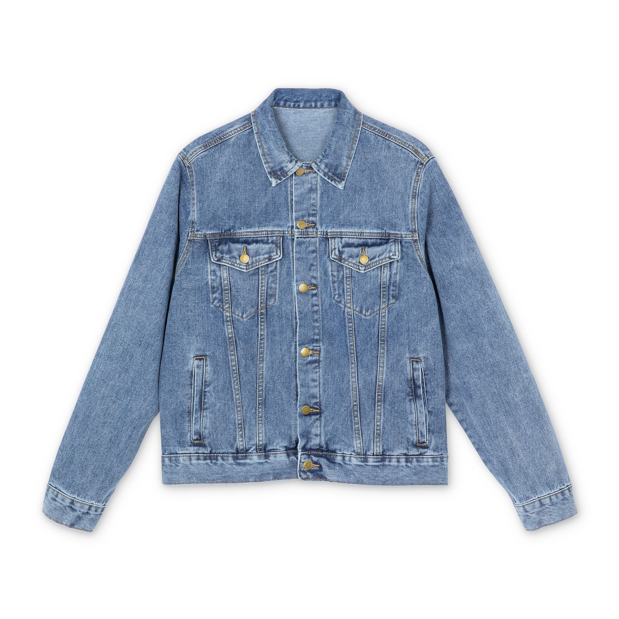 Revival Culture Embroidered Denim Jacket | Christian Streetwear Outerwear | Faith-Inspired Premium Jean Jacket
