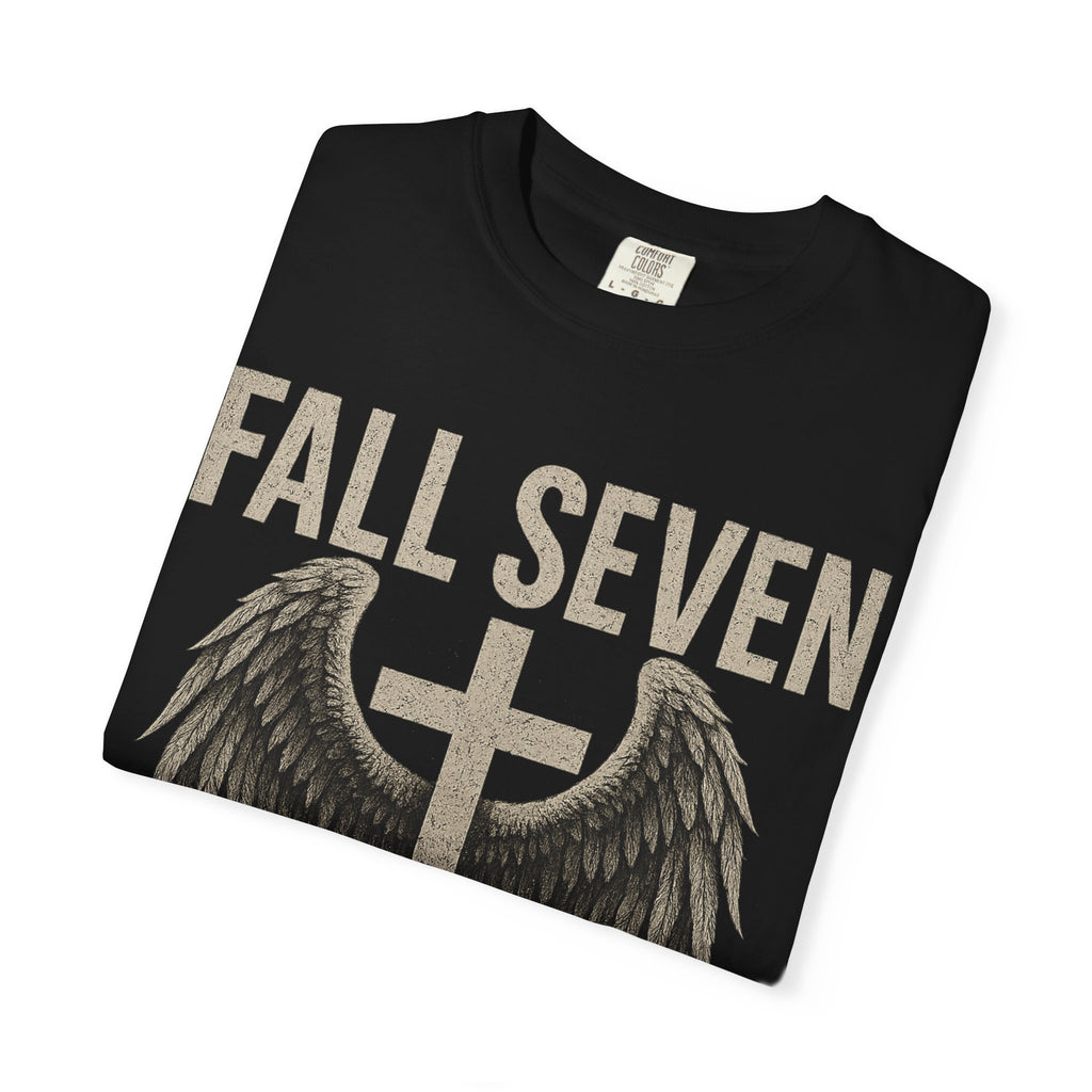 Fall Seven Rise Eight | Proverbs 24:16 | Grit & Grace Christian Tee