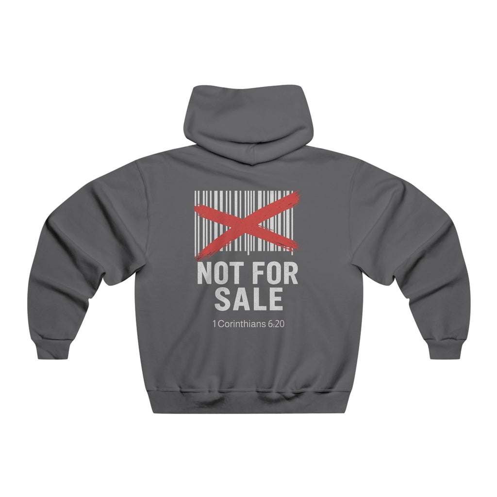 Not For Sale Christian Hoodie | Barcode Streetwear Design | Faith Apparel Inspired by 1 Corinthians 6:20