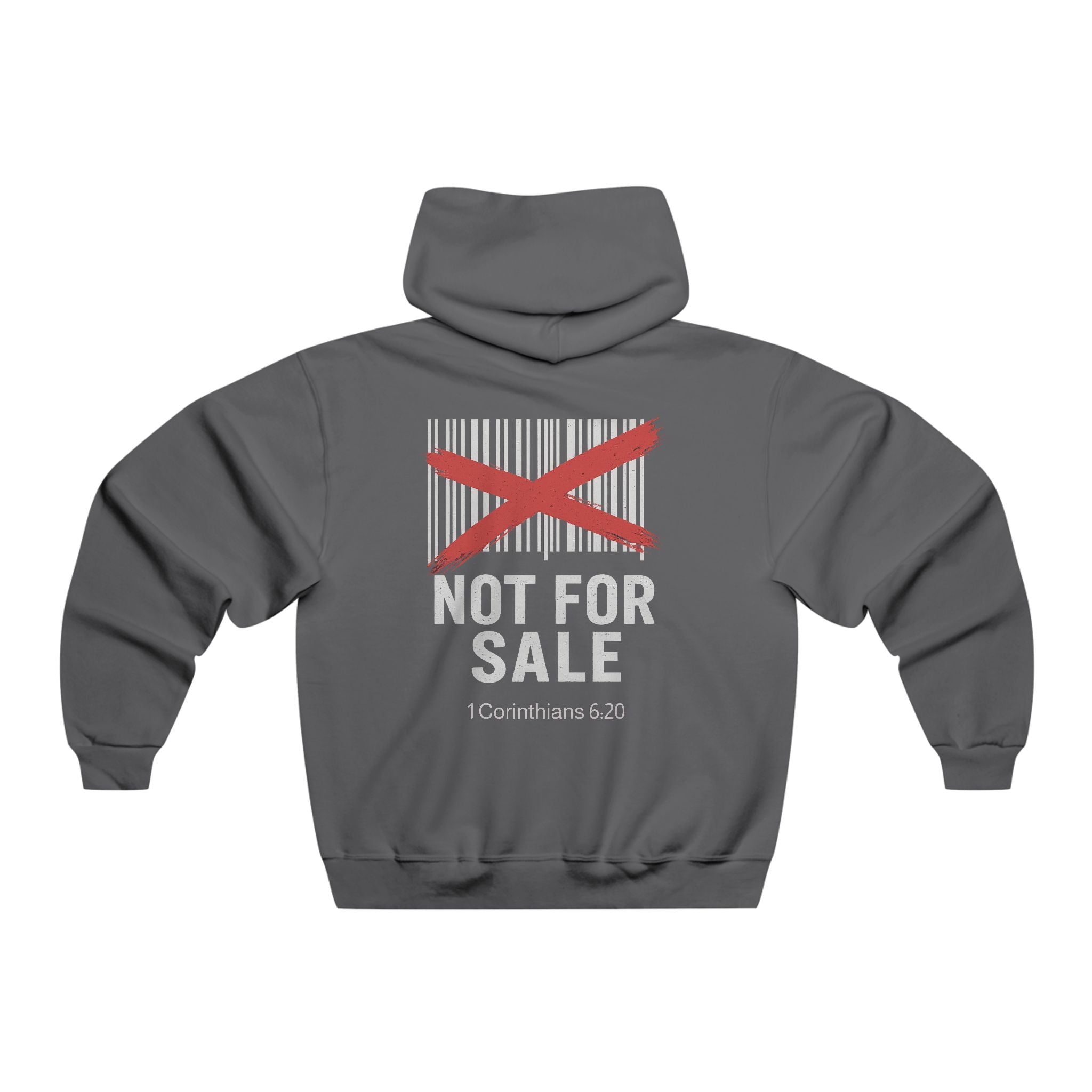 Not For Sale Christian Hoodie | Barcode Streetwear Design | Faith Apparel Inspired by 1 Corinthians 6:20