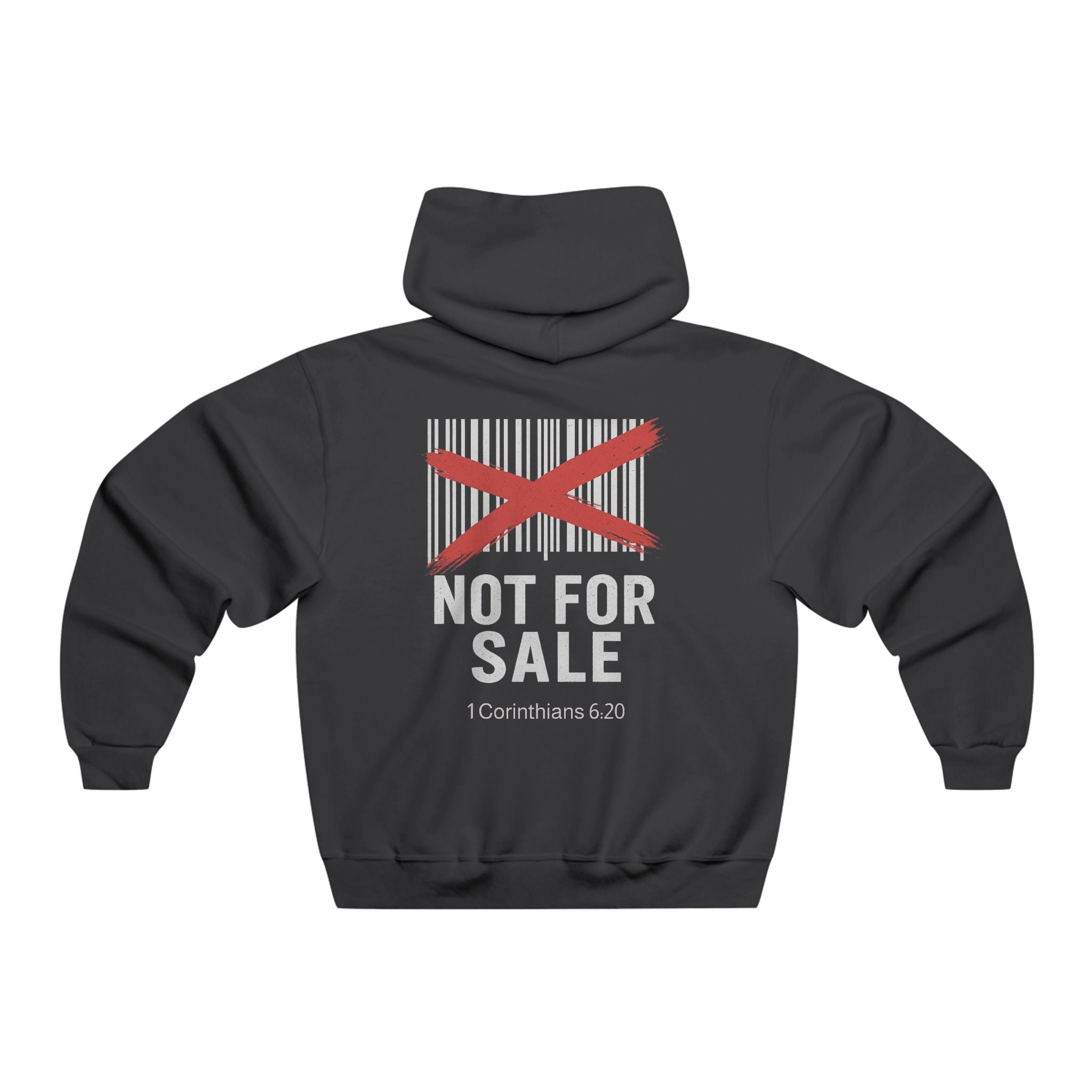 Not For Sale Christian Hoodie | Barcode Streetwear Design | Faith Apparel Inspired by 1 Corinthians 6:20