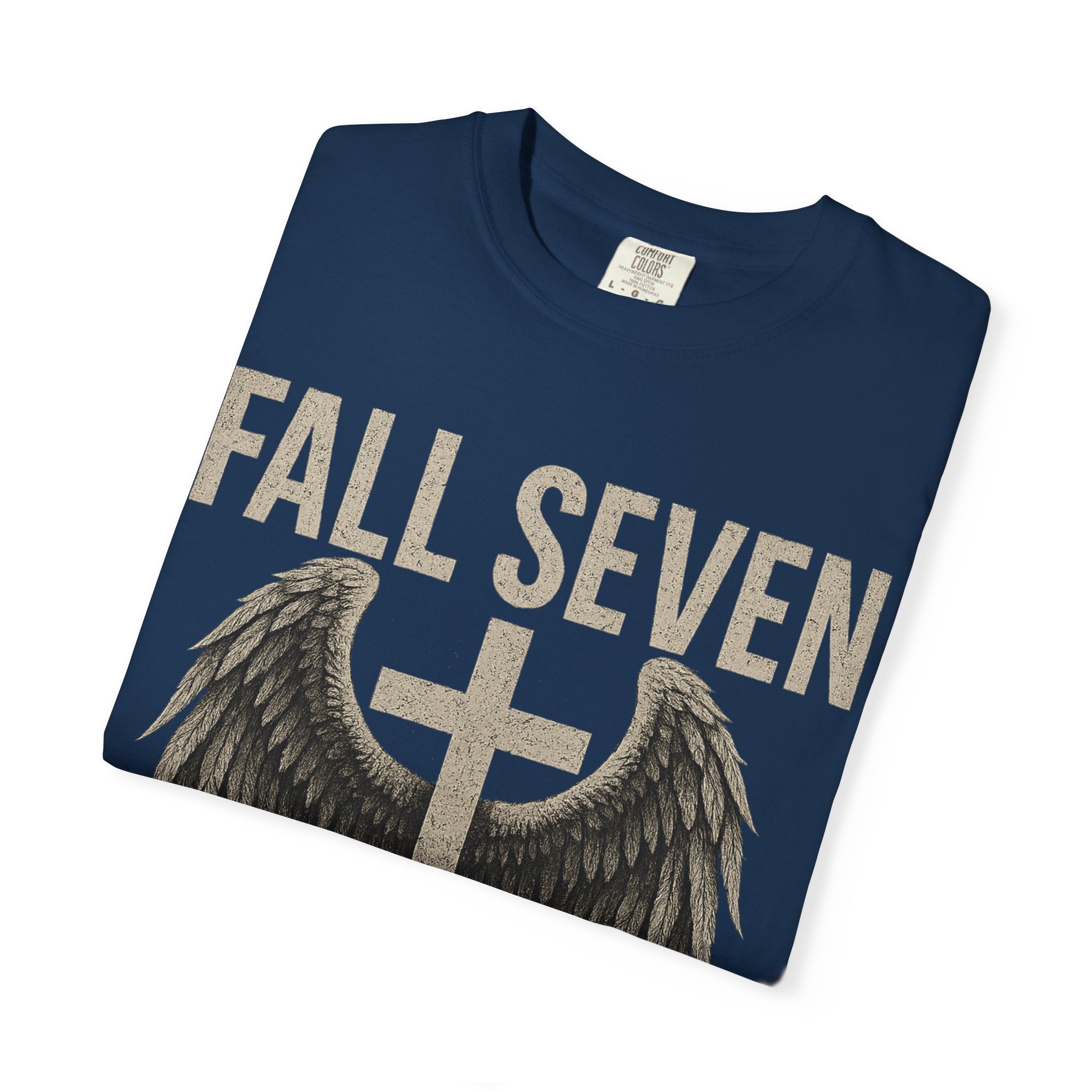 Fall Seven Rise Eight | Proverbs 24:16 | Grit & Grace Christian Tee