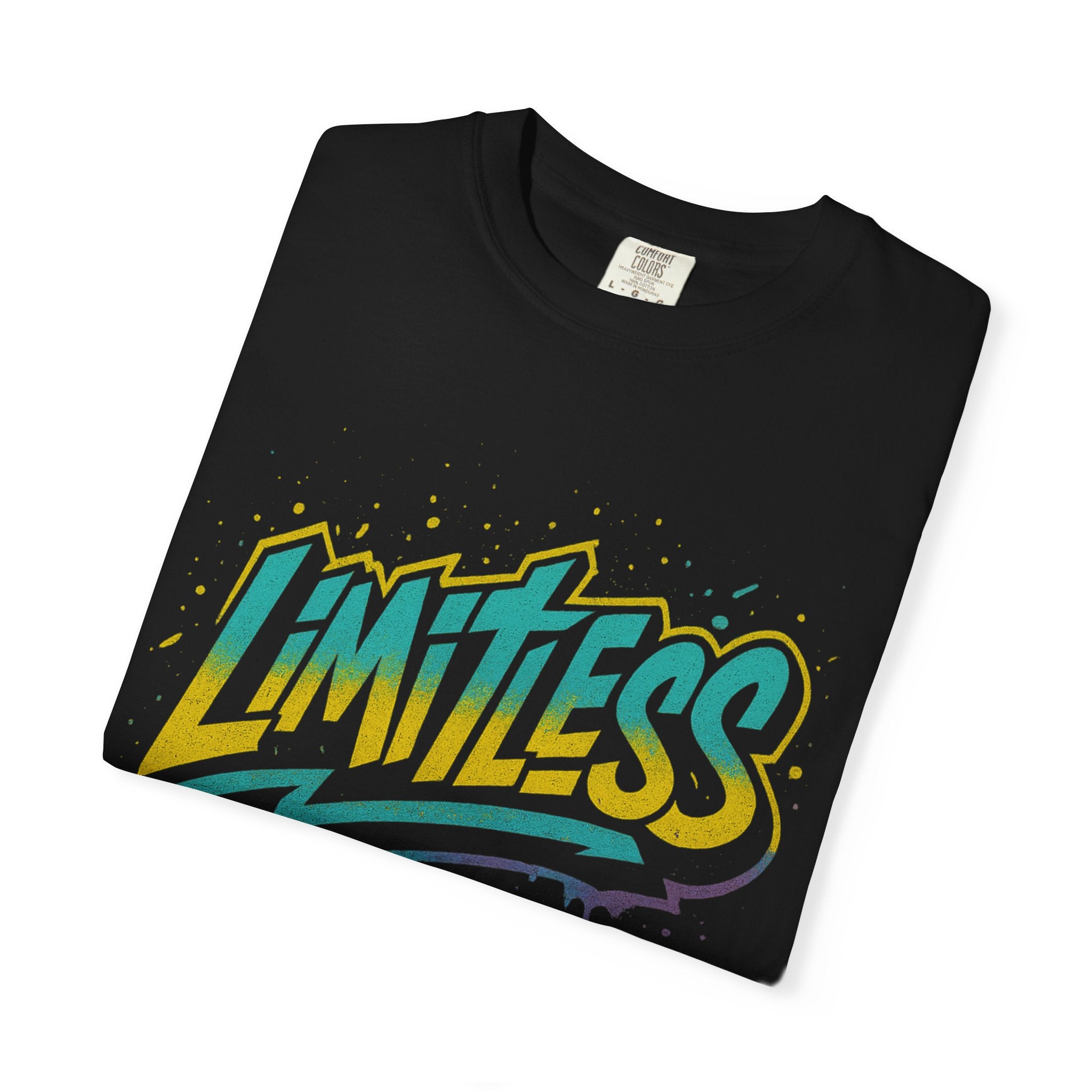 Limitless Unisex Garment-Dyed T-Shirt | Inspirational Tee, Bible Verse Shirt, Faith-Based Apparel, Motivational Gift, Casual Wear